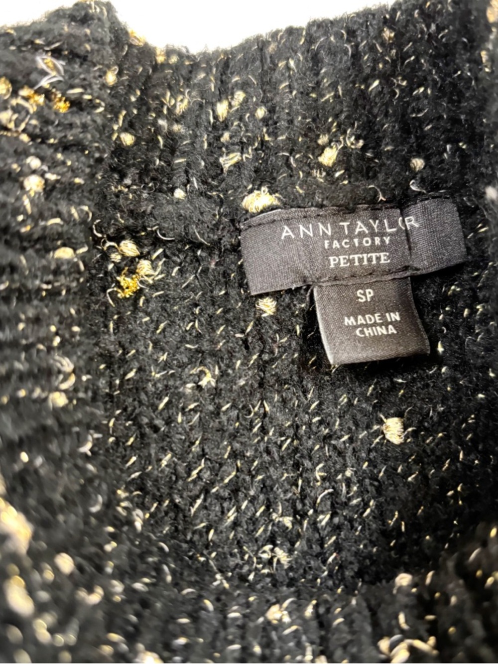 Cozy Black Speckled Crewneck Sweater - Picture 6 of 8